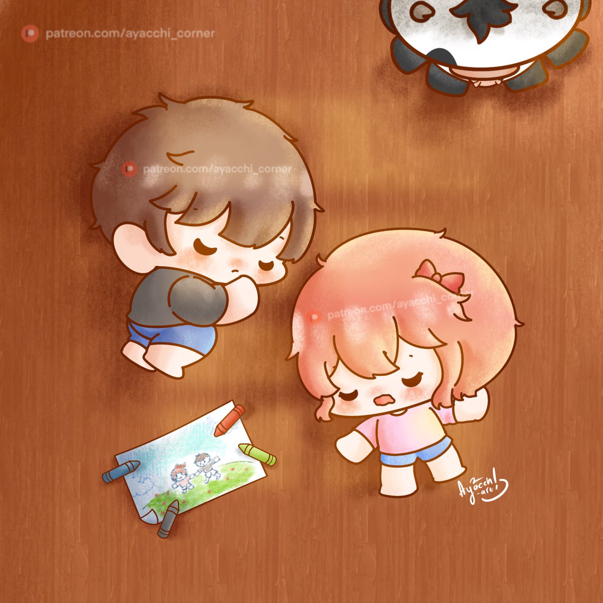 ayacchi_corner's tweet image. It’s nap time! 😴 

#DDLC #ドキドキ文学部  #MCSayo