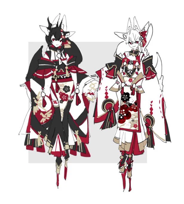 今月のキャラデザ 最後にかけて頑張った