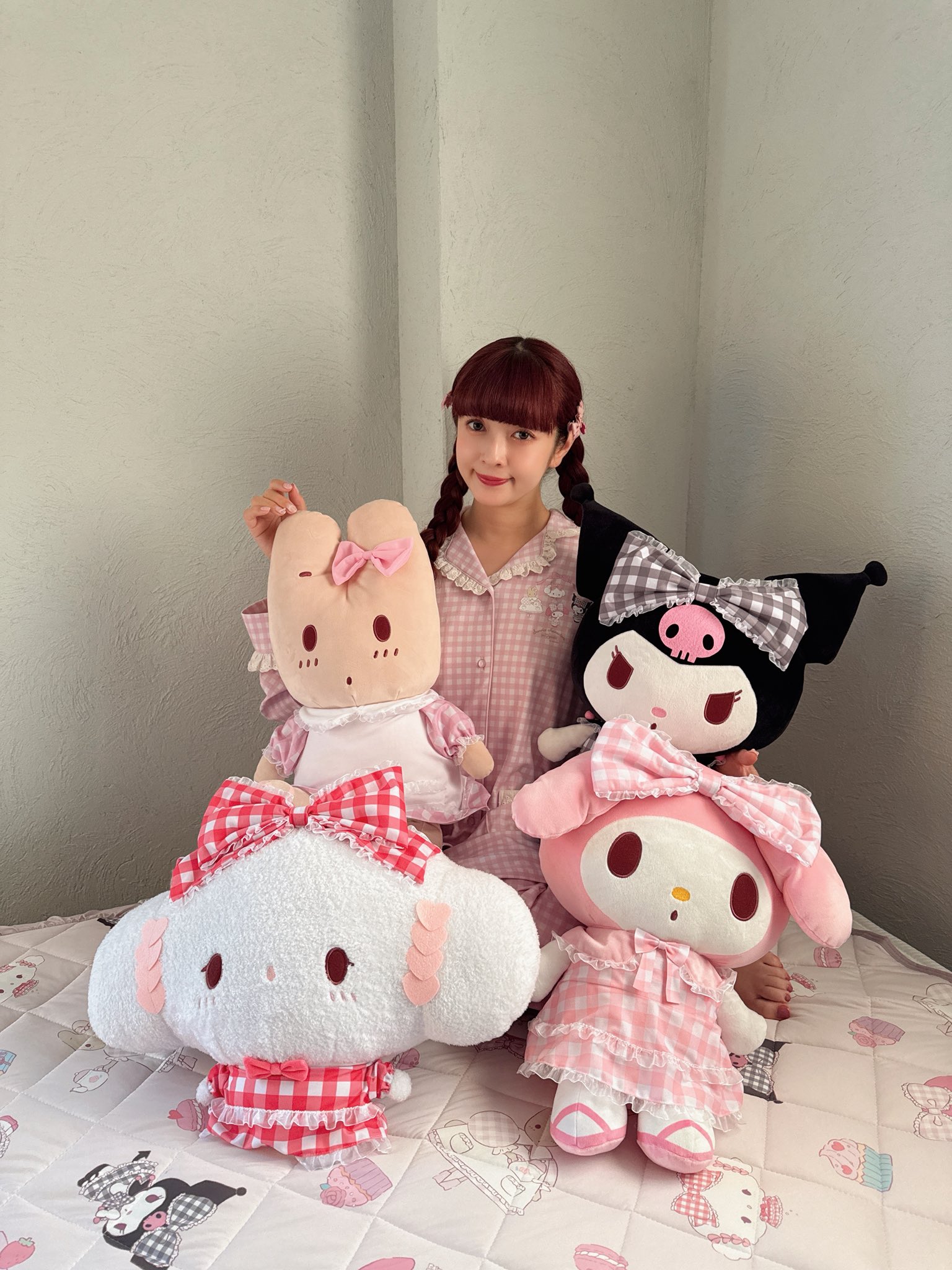 青木美沙子　マイメロディコラボセット 青木美沙子マイメロディ6点セットしまむらサンリオパジャマ