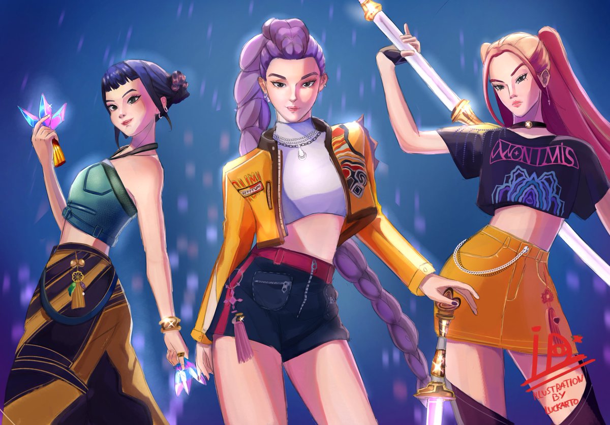 Finally done art for MY GIRLSSS SHOW THEM HOW IT'S DONE

#HUNTRIX #Fanart #KPOPDEMONHUNTERS #kpopdemonhuntersfanart #kpopdemonhuntersnetflix #artist