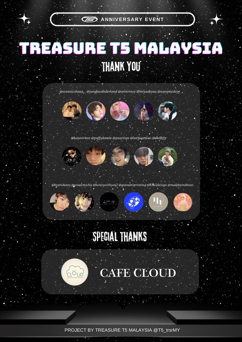 ✧･ﾟ: 𝑻𝒉𝒂𝒏𝒌 𝒀𝒐𝒖 𝑷𝒐𝒔𝒕 :･ﾟ✧

⋆⭒˚.⋆── .✦ "No one who achieves success does so without the help of others" —

Thank you for giving your time and energy to making this event be a great success, your extra mile to make sure everything runs smoothly, the effort