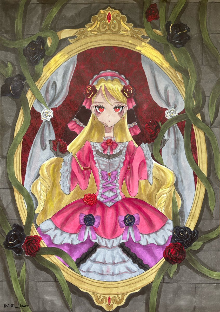 s1r01__flower's tweet image. 〖額縁の中の少女〗

完成しました💖✨️
久しぶりに書いたガチの絵楽しかったです🥰🥰
 #コピックアワード2025 
 #絵柄が好みって人にフォローされたい