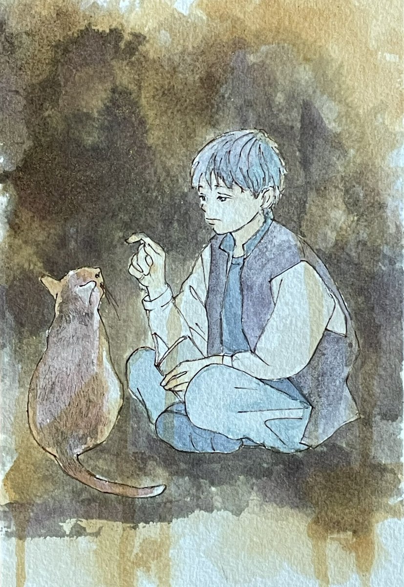 Once upon a time
#アルシュ水彩紙　#透明水彩　#インク