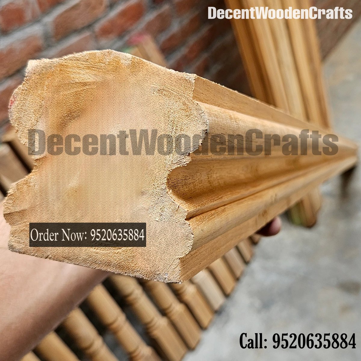 Shop_DWC's tweet photo. ✨Premium teak wood handrail by Decent Wooden Crafts – perfect for stairs, balconies &amp; more! Handcrafted in Saharanpur with 100% seasoned teak. Durable, elegant &amp; customizable. 

📞 Call/WhatsApp: +91-9520635884

#TeakWoodHandrail #WoodenRailing https://t.co/GUWQ4YI0ZW