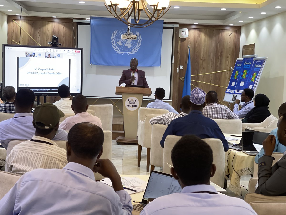 1/2 #UNEP/OCHA Joint Environment Unit (JEU) conducted a 7-day Localisation of Environment in Humanitarian Action training in #Mogadishu from June 15-21 for 27 professionals.

The training was supported by <a href="/SwissDevCoop/">Swiss Development and Cooperation</a> , national &amp; international partners.