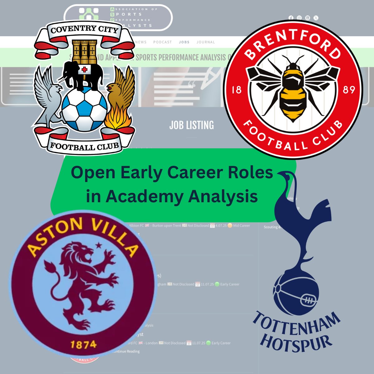 Association of Sport Performance Analysts (ASPA) (@the_aspa) on Twitter photo 🚀 Early-Career Football Analyst Roles
Kick-start your career in performance analysis! Fantastic openings at top clubs👇
🔹<a href="/AVFCOfficial/">Aston Villa</a> – Academy Analyst
🔹<a href="/SpursOfficial/">Tottenham Hotspur</a> – Academy Analyst
🔹<a href="/BrentfordFC/">Brentford FC</a> – B Team Analyst
🔹<a href="/Coventry_City/">Coventry City</a> – Academy Analyst
Ideal for 🚀 Early-Career Football Analyst Roles
Kick-start your career in performance analysis! Fantastic openings at top clubs👇
🔹<a href="/AVFCOfficial/">Aston Villa</a> – Academy Analyst
🔹<a href="/SpursOfficial/">Tottenham Hotspur</a> – Academy Analyst
🔹<a href="/BrentfordFC/">Brentford FC</a> – B Team Analyst
🔹<a href="/Coventry_City/">Coventry City</a> – Academy Analyst
Ideal for