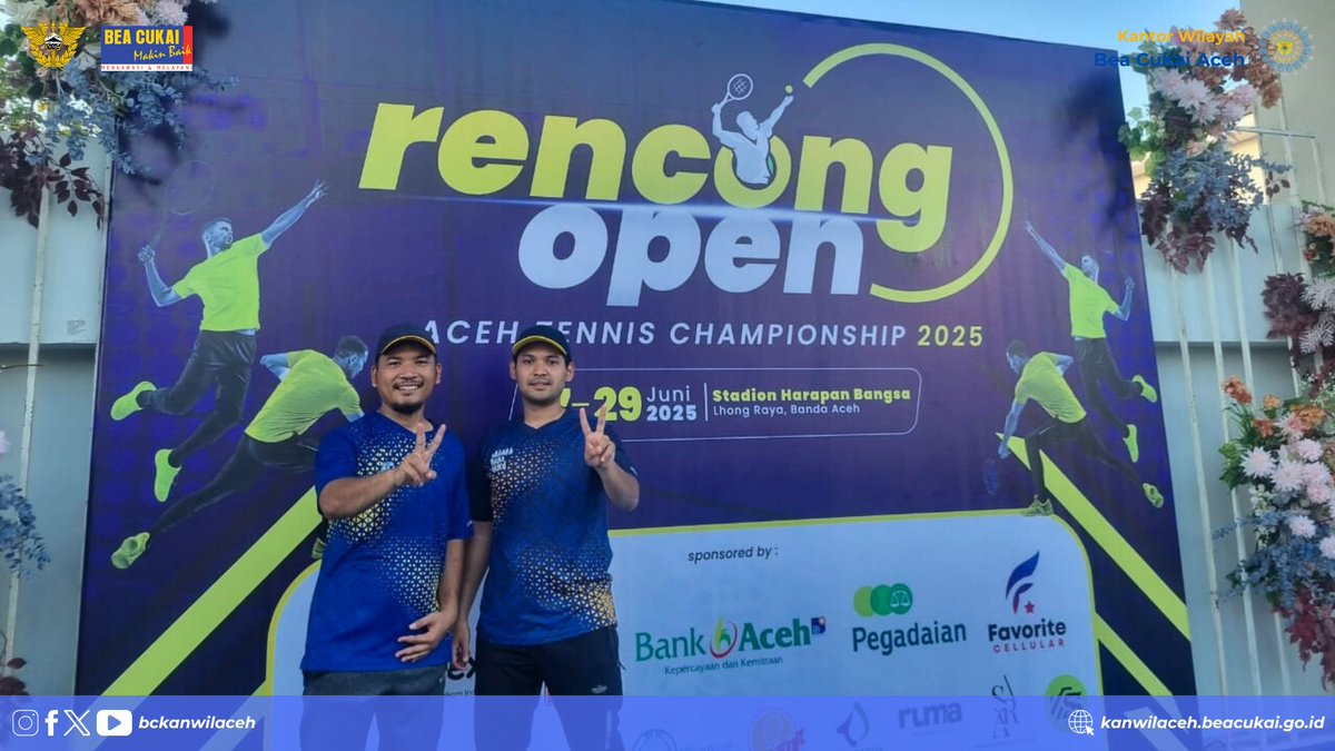 Pasangan Kemenkeu Satu Aceh Raih Juara 2 Kategori Beginner di Turnamen Tenis Lapangan Rencong Open 2025

kanwilaceh.beacukai.go.id/berita/pasanga…

#RencongOpen2025
 #KemenkeuSatuAceh
 #BeaCukaiAceh
 #KanwilPerbendaharaanAceh
 #TenisLapangan
 #KolaborasiUntukPrestasi