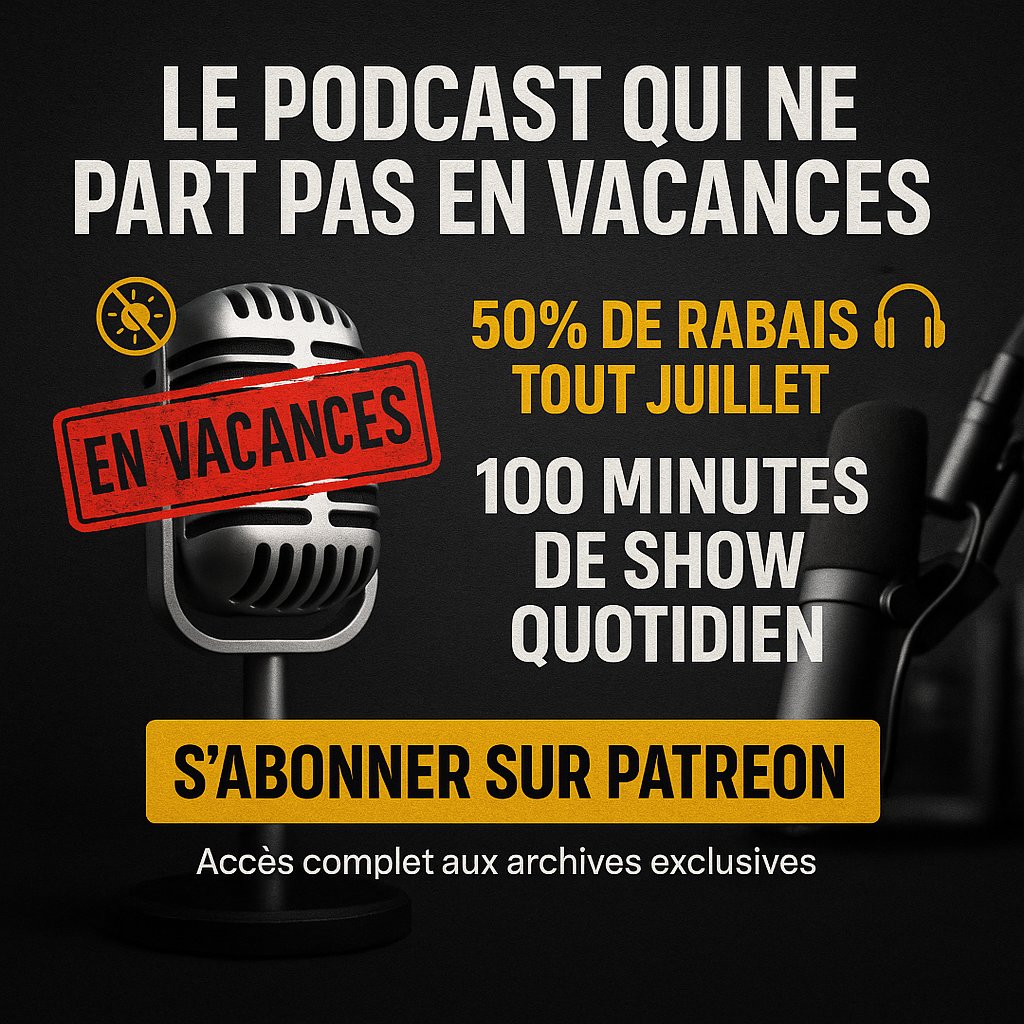 Ian_Senechal's tweet image. 🎙️ Cet été, on ne prend pas de vacances. Et vous non plus. 🌞
Les animateurs de la radio FM sont en pause? Parfait. Nous, on continue.
🎧 Ian & Frank, le podcast qui vous en donne plus.
✅ 100 minutes de show chaque midi, du lundi au jeudi.
✅ 30 minutes gratuites, puis le…