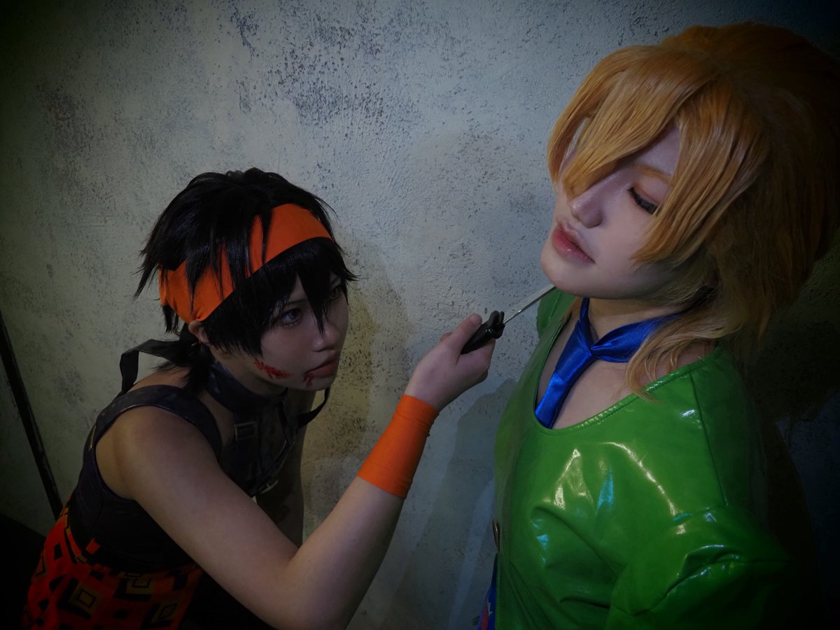 iwapan_301's tweet photo. ⚠︎Cosplay⚠︎
⚠︎血糊⚠︎

JOJO Part5 -Golden Wind-
Narancia＆Fugo

      「殺してやる！
               殺してやるぜ〜〜〜フーゴ」

📸➤ノキ(@is3_cp ) https://t.co/HZs0T7RvIk