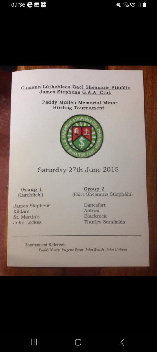 <a href="/VillageGAA/">James Stephens GAA & Camogie Club</a> Great tournament 👏👏