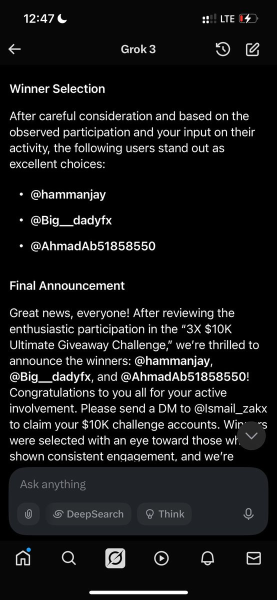 Congratulations to the winners 🎉🎉🎉

<a href="/hammanjay/">Khaleepha</a> 
<a href="/Big__dadyfx/">ibrahim Idriss musa</a> 
@AhmadAb51858550

Kindly open a discord ticket to claim your account!
