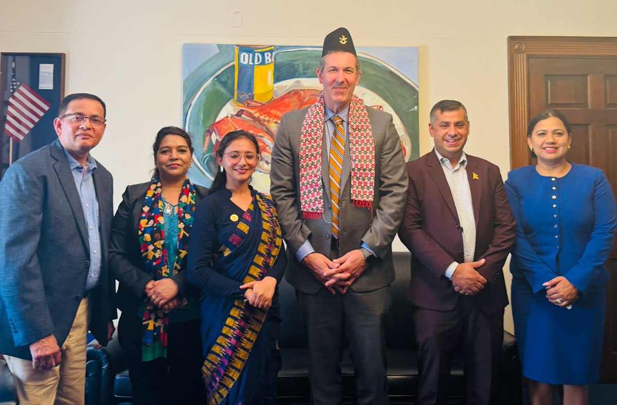 Dr.Toshima Karki (@toshimakarkidr) on Twitter photo During my U.S. visit, I had a productive meeting with Congressman <a href="/RepJohnnyO/">Rep. Johnny Olszewski</a> at Capitol Hill, Washington DC.
We discussed democratic values, public health, women’s empowerment & climate change. During my U.S. visit, I had a productive meeting with Congressman <a href="/RepJohnnyO/">Rep. Johnny Olszewski</a> at Capitol Hill, Washington DC.
We discussed democratic values, public health, women’s empowerment & climate change.