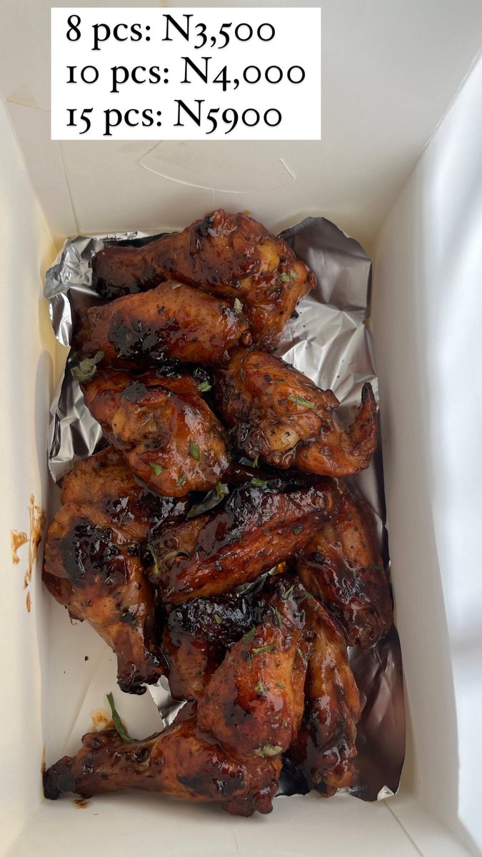 yum_chops's tweet photo. AVAILABLE TODAY 

Wings (8) : N3500
Regular burger: N2500
Large burger: N3000
Regular hotdog: N1500
Chili cheese hotdog: N2500
Combo pack: N6400

📍KADUNA https://t.co/axApSzCQzy