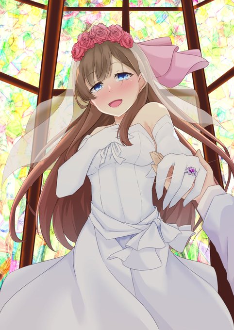 6月も終わりかけなので以前skebで描かせていただいた悪堕ちふたなりウエディング再掲します。 