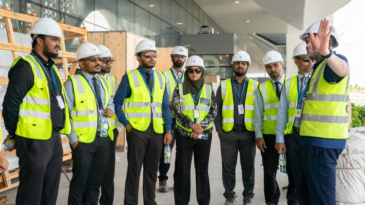 MACLmedia's tweet photo. As part of the ongoing ORAT process, MACL organized a familiarization tour for officials from the Maldives Civil Aviation Authority. This is to support seamless coordination ahead of the opening of the new passenger terminal at Velana International Airport.
#MACL https://t.co/vNEv2hO2Dr