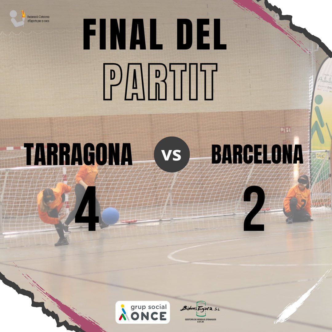 🥅 FINAL DEL PARTIT!! 

TARRAGONA S’EMPORTA EL BRONZE! 🥈

TARRAGONA 4 - 2 BARCELONA 

Un partit molt emocionat on tots dos equips han lluitat al màxim!✨