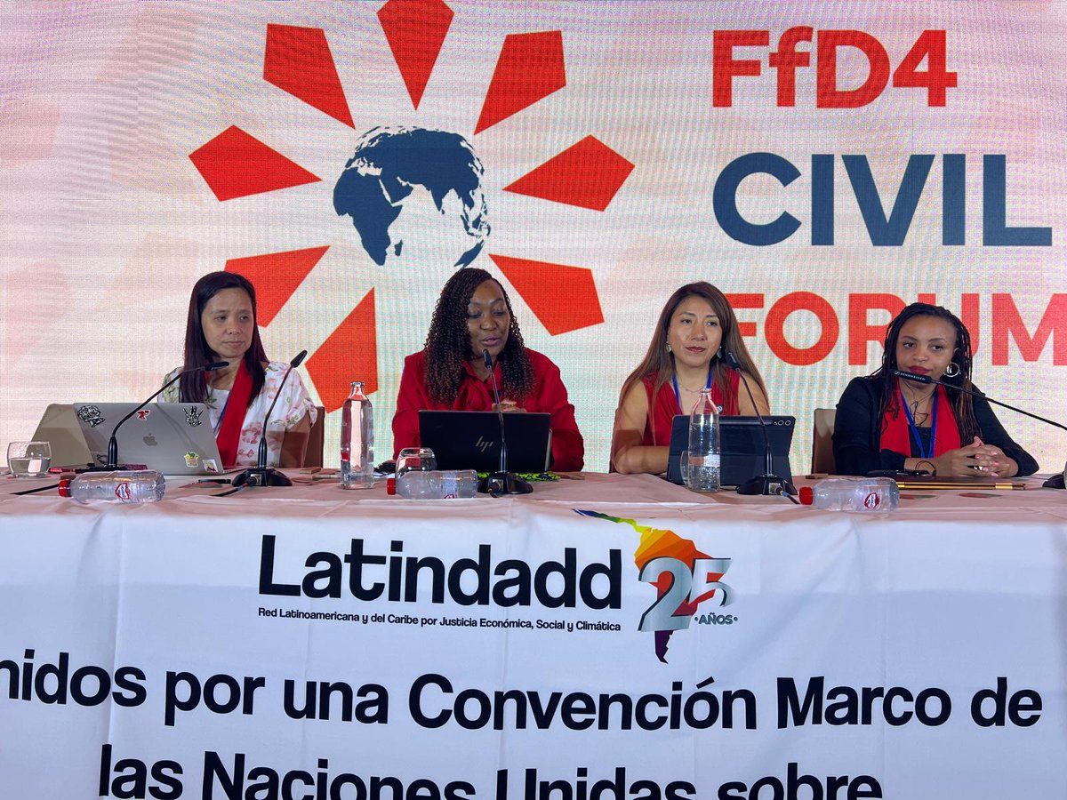 #FfD4 must address the deep roots of global inequality by centering reparations, debt justice, and systemic reform, not aid that maintains the status quo. #FfD4People #FfD4 #UNDebtConvention #UNTaxConvention #IDCReform

<a href="/Latindadd_Eng/">Latindadd in English</a> <a href="/IbonInternatl/">IBON International #FreePalestine</a> <a href="/TaxJusticeAfric/">Tax Justice Network Africa</a> <a href="/FemnetProg/">FEMNET</a>