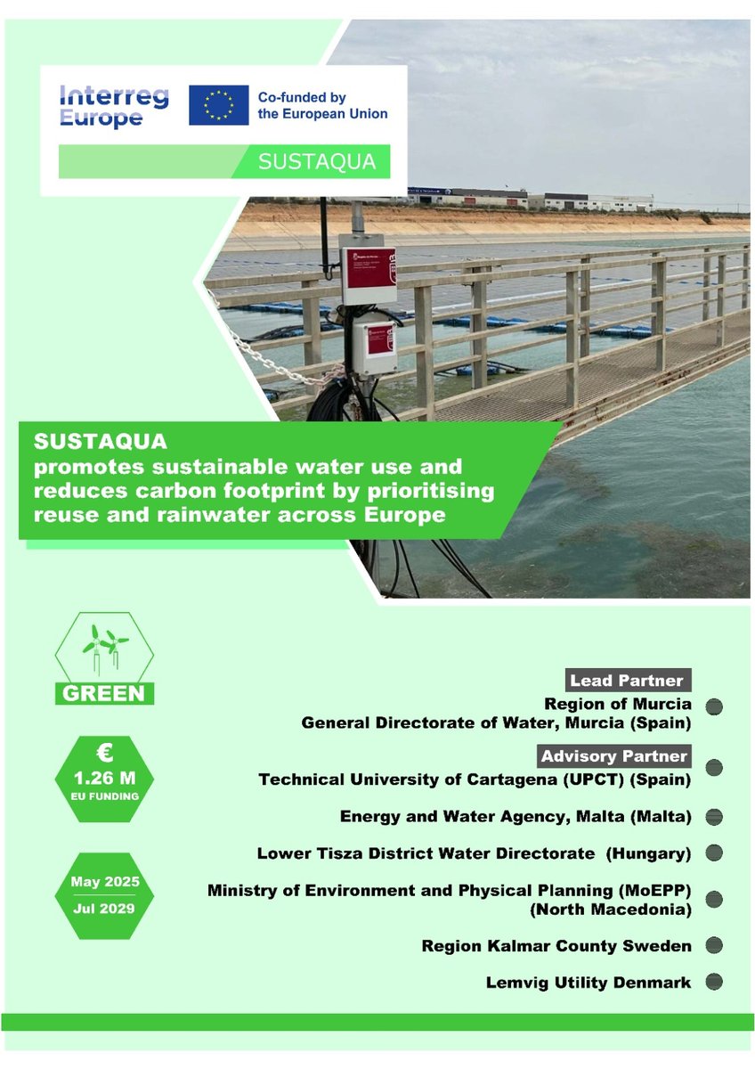 La #RegióndeMurcia lidera un proyecto europeo para reducir la huella de carbono en la gestión del agua.

Noticia: carm.es/web/pagina?IDC…