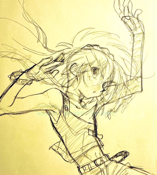 昨年の今日のらくがき