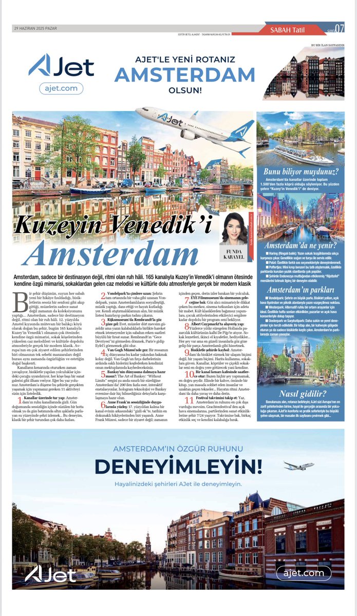 Betül Alakent (@betulalakent) on Twitter photo Sabah Tatil’in 21. sayısı güçlü yazar kadrosu ve dolu dolu içeriğiyle yayında 💫 Keyifli okumalar ☺️📰 <a href="/sabahtatil/">Sabah Tatil</a> <a href="/FkarayeL/">Funda karayel</a> <a href="/gez1c1/">ilker gezici</a>
m.sabah.com.tr/turizm Sabah Tatil’in 21. sayısı güçlü yazar kadrosu ve dolu dolu içeriğiyle yayında 💫 Keyifli okumalar ☺️📰 <a href="/sabahtatil/">Sabah Tatil</a> <a href="/FkarayeL/">Funda karayel</a> <a href="/gez1c1/">ilker gezici</a>
m.sabah.com.tr/turizm