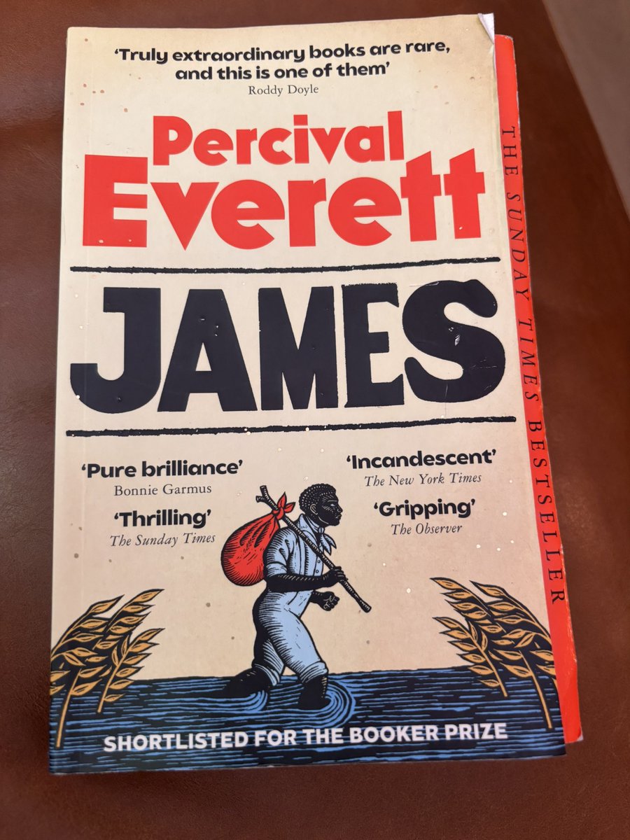 I’ve just finished “James” by Percival Everett. It will stay with me for a long time. It’s sometimes funny, always angry - and the clearest articulation of what slavery does to a person I have read. Just read it.