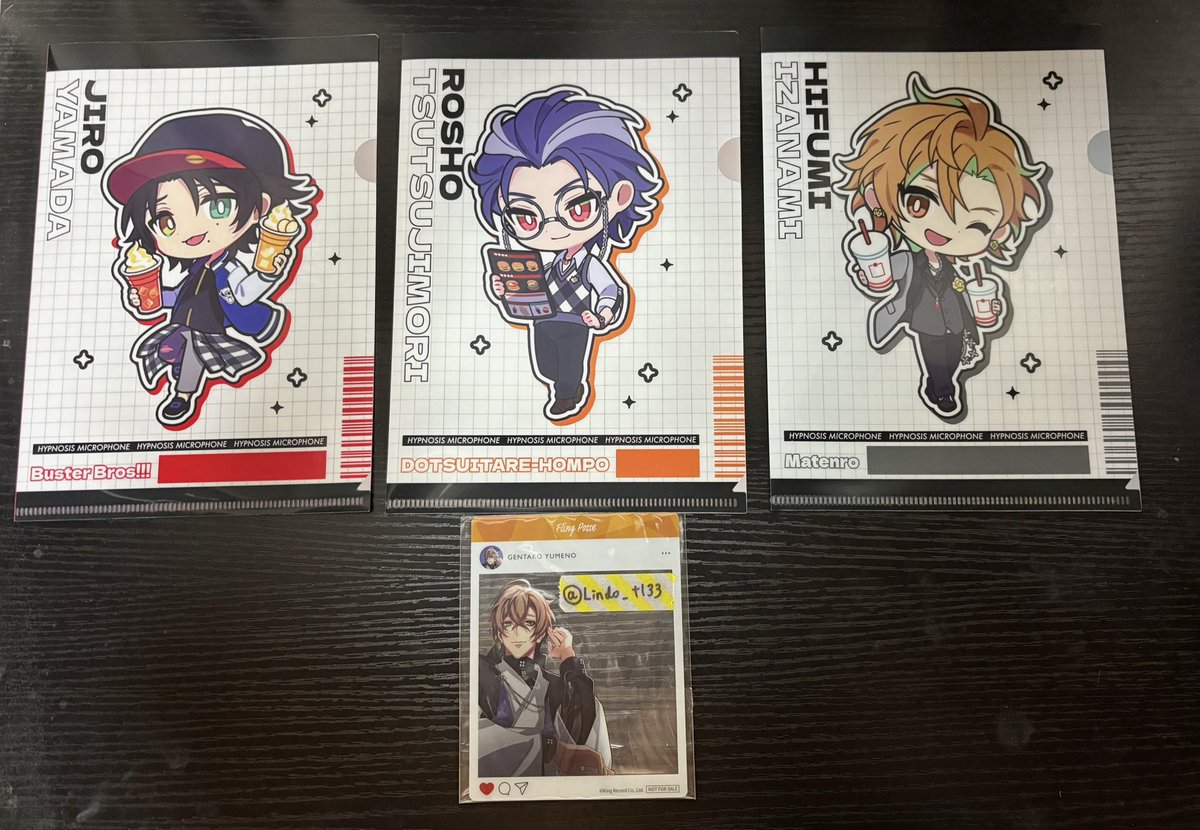 Lindo_tl33's tweet photo. 【交換】ヒプマイ ウェンディーズ
ファーストキッチン コラボ クリアファイル

譲→二郎、盧笙、一二三

求→帝統(ポッセコンプ目的です)

郵送でのお取引希望です。
検索からでもお気軽にお声掛けください。 https://t.co/zCAgzzHp1k