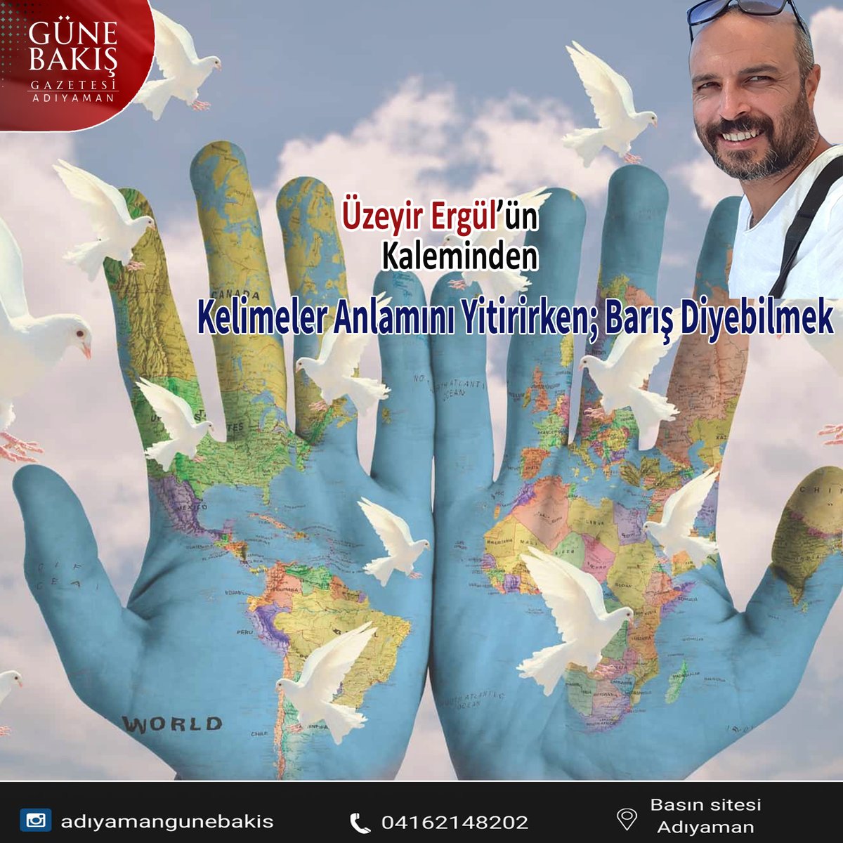 Silahın gölgesinde kalan hayatlar ve anlamını yitiren kelimeler... Binlerce canın toprağa düştüğü kadim topraklarda “baba”, “anne”, “evlat”, “kardeş”, “barış” ve “gülümseme” kelimeleri artık ilk anlamından çok uzakta.

Üzeyir Ergül Yazdı; Kelimeler Anlamını Yitirirken; Barış