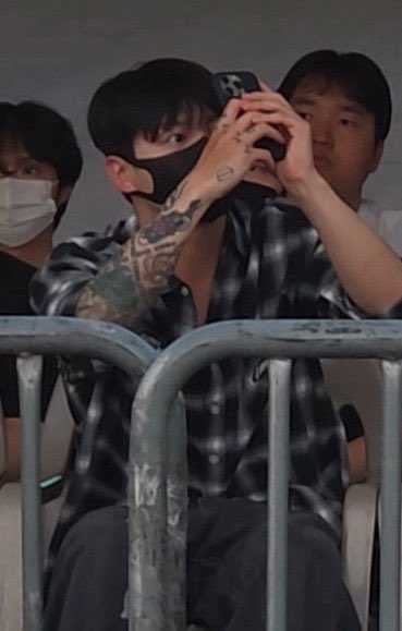 Jungkook at JIN’s concert today.