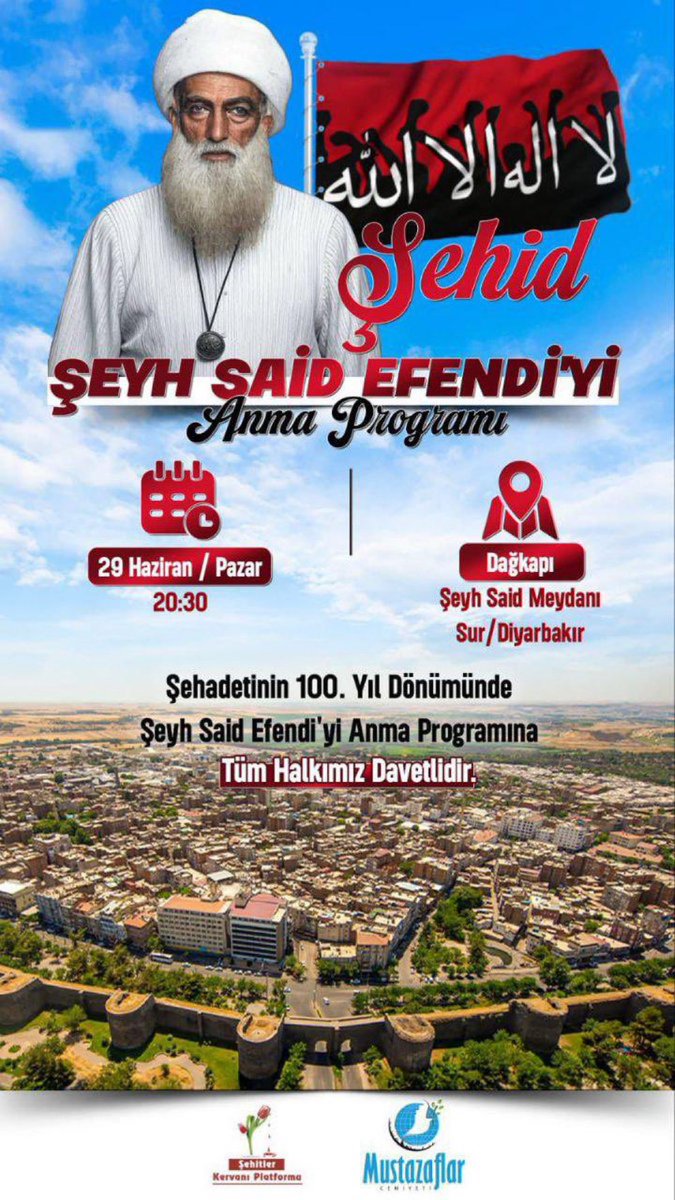 TurkcuPaylasim's tweet photo. Diyarbakır’da Türk düşmanı, vatan haini Şeyh Sait için anma programı düzenleniyor… https://t.co/auvwGtgJvu