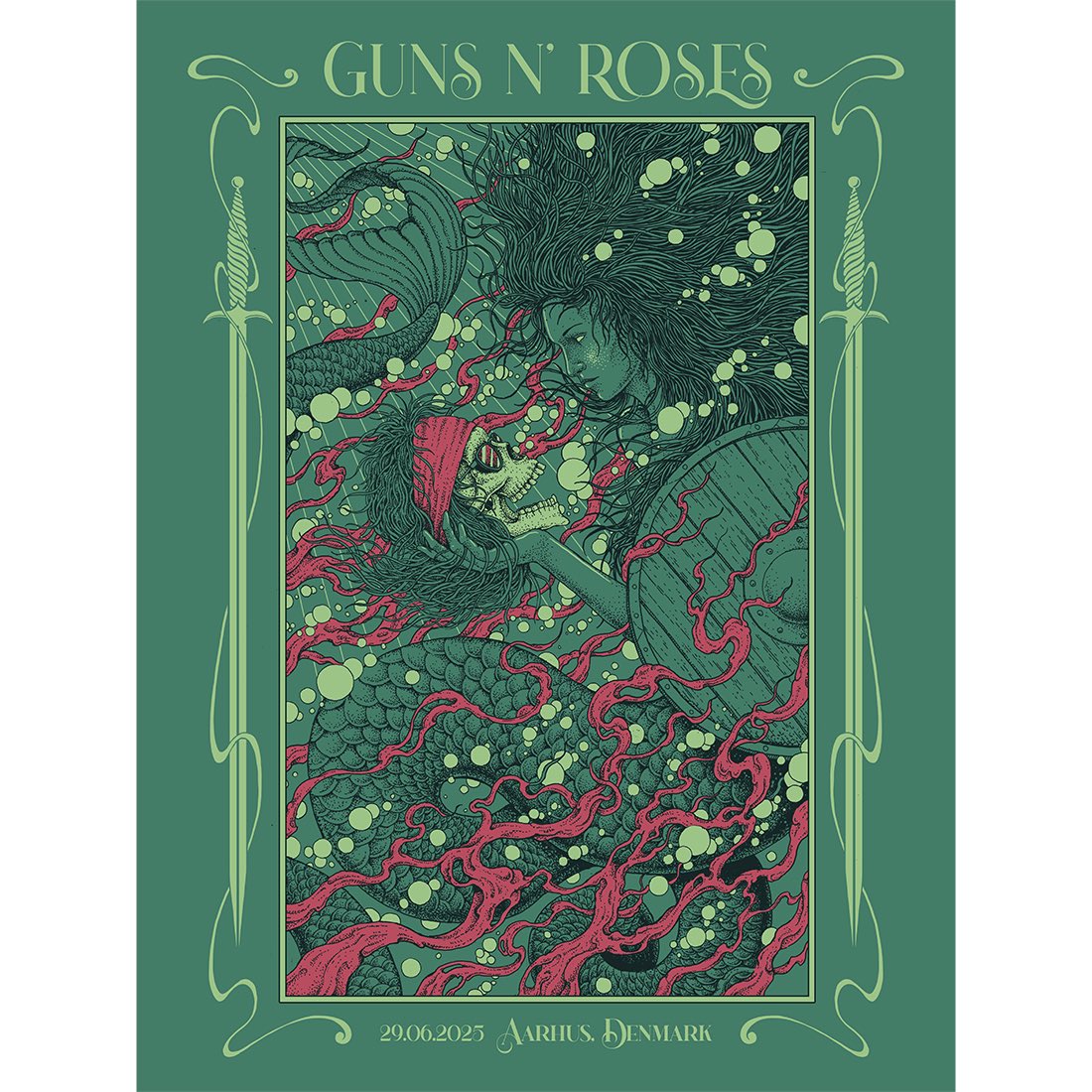 gunsnroses's tweet image. Our very first show in Aarhus, tonight! See you there.