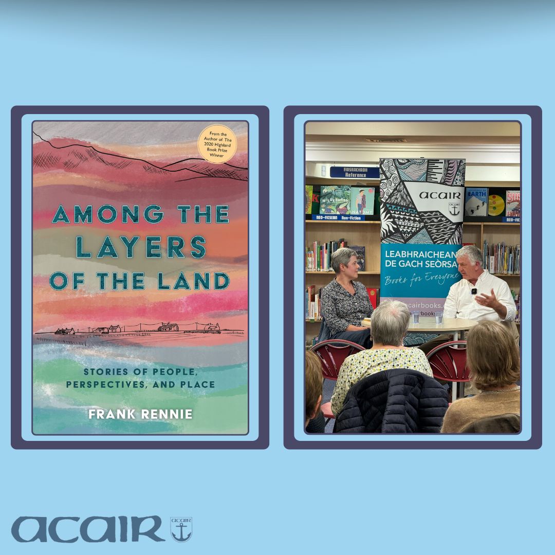 AcairBooks's tweet image. Hard to believe it'll be ONE YEAR since we published Frank Rennie's Among the Layers of The Land! We've sent orders across the world in that year - 🏴,🏴,🇦🇺, 🇨🇦, 🇺🇸 and 🇫🇷! Have you got your copy yet?
📙 acairbooks.com/books/among-th…
#Acair #books #FrankRennie