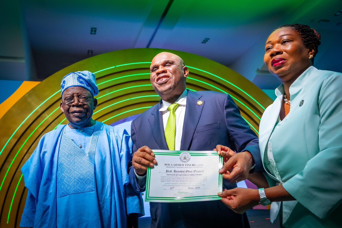 Ben Murray-Bruce (@benmurraybruce) on Twitter photo Congratulations to my dear friend, Professor Benedict Oramah, the immediate past President of <a href="/afreximbank/">African Export-Import Bank - Afreximbank</a>, on the successful completion of an impactful decade at the helm of the institution. His tenure, which officially ended on June 28th, 2025, was marked by excellence and a Congratulations to my dear friend, Professor Benedict Oramah, the immediate past President of <a href="/afreximbank/">African Export-Import Bank - Afreximbank</a>, on the successful completion of an impactful decade at the helm of the institution. His tenure, which officially ended on June 28th, 2025, was marked by excellence and a