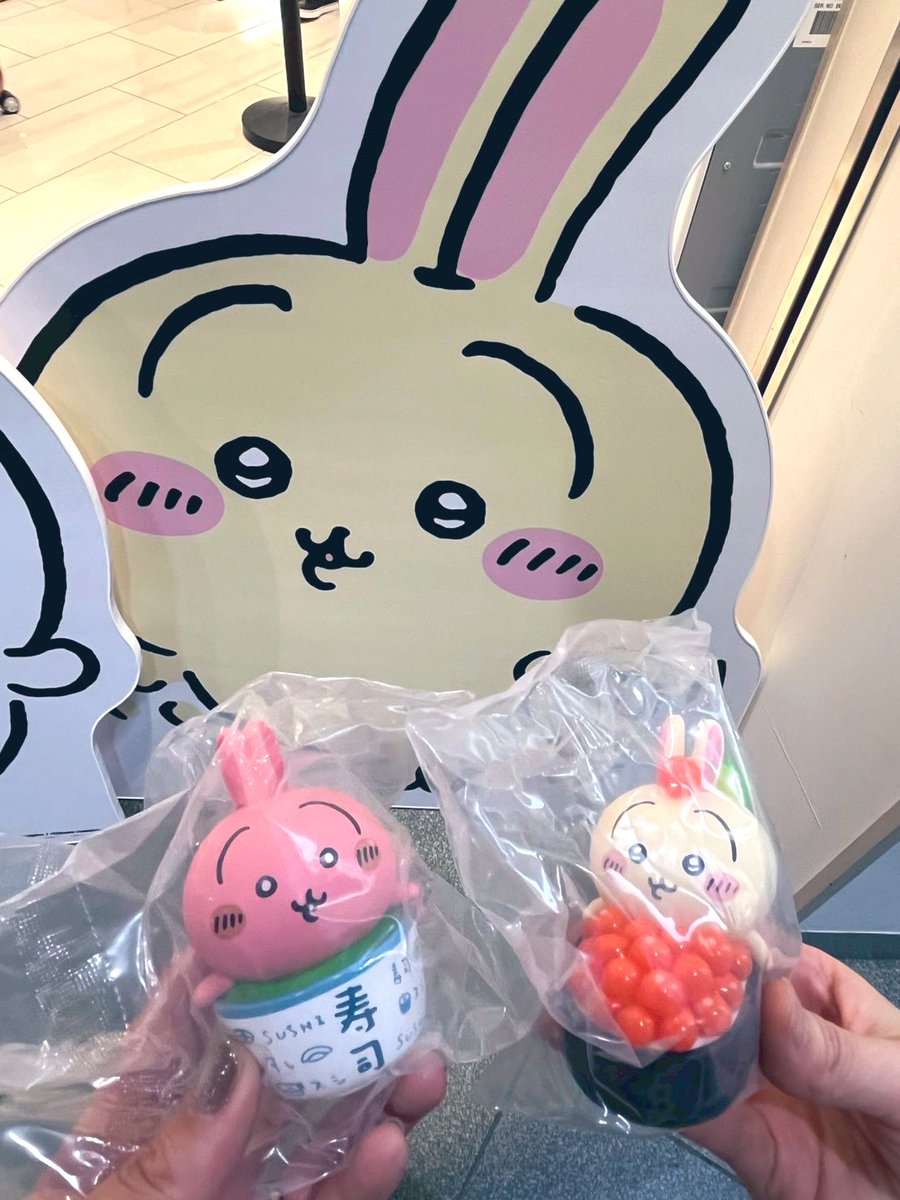 昨日はくら寿司行く前に、ねもちゃんと遊んだ🫶
おばんざい食べに行ってからフルーツタルト食べた🤤わたしはメロン🍈ねもちゃんはいちご🍓
めっちゃ甘くて美味しかった〜💕
ポップアップで寿司フィギュア買ったら2人ともうさぎでた🥹💛
