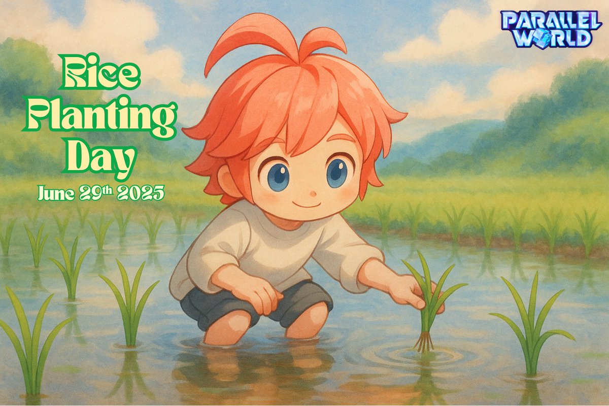 🌾 June 29 – Happy Rice Planting Day
Eva stepped into the paddy fields today… and now finds planting rice oddly calming.The Holiday World Tour slows down for a moment of peace. React in Discord to earn Holiday Ticket
🎉 Let’s grow something good together!
shorturl.at/iG5rH