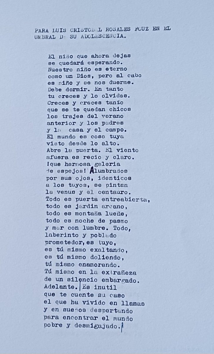 Hoy  hace cincuenta años que murió el gran Dionisio Ridruejo. Fue un hombre extraordinario. Un valiente. Luchó por España, por sus ideas, por su familia, por sus amigos. Era íntimo de mi padre al que siempre ayudó y cuidó. Este poema maravilloso me lo dedicó cuando cumplí 18 años