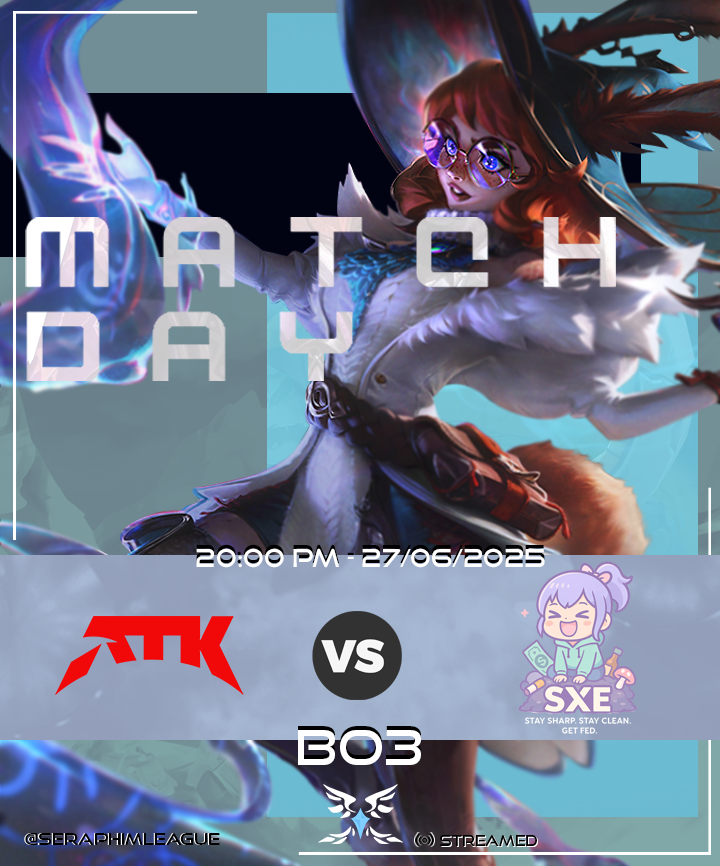 💙💙MATCH DAY ⭐️⭐️

Last match of round 2 :D
Feast your eyes of the rift!

 🕐20:00 PM SAST
📅29 June 2025
💙Live at: twitch.tv/nambi_tv

<a href="/TeamValkyrieLol/">ATK Valkyrie</a> vs SXE

Catch the series with our amazing giraffe NAMBI &lt;3

#Zaesports #LeagueOfLegends