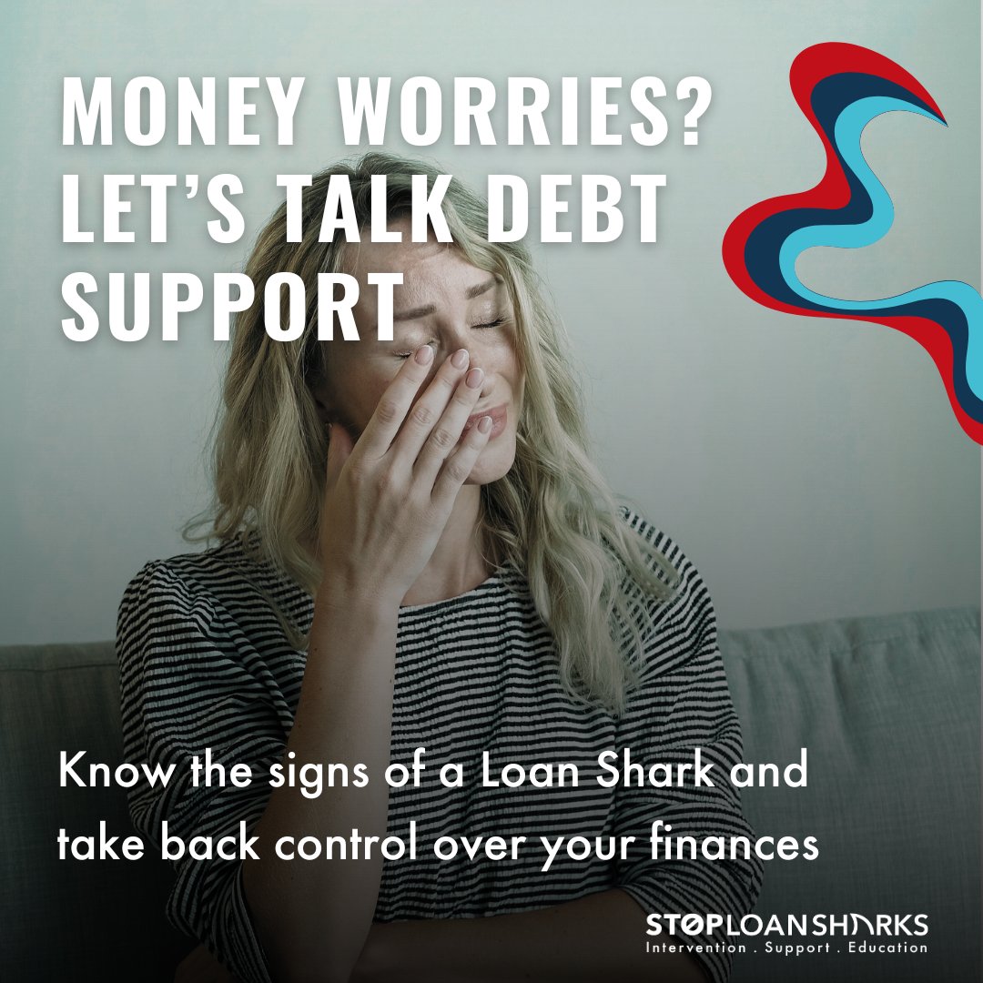 Feeling anxious after borrowing from a loan shark? You're not alone. Watch for warning signs: ▫️ No paperwork ▫️ High interest ▫️ Threats. Call 0300 555 2222 or chat stoploansharks.co.uk⁠ #AdviceonSharks #SLSEngland #StopLoanSharksEngland
