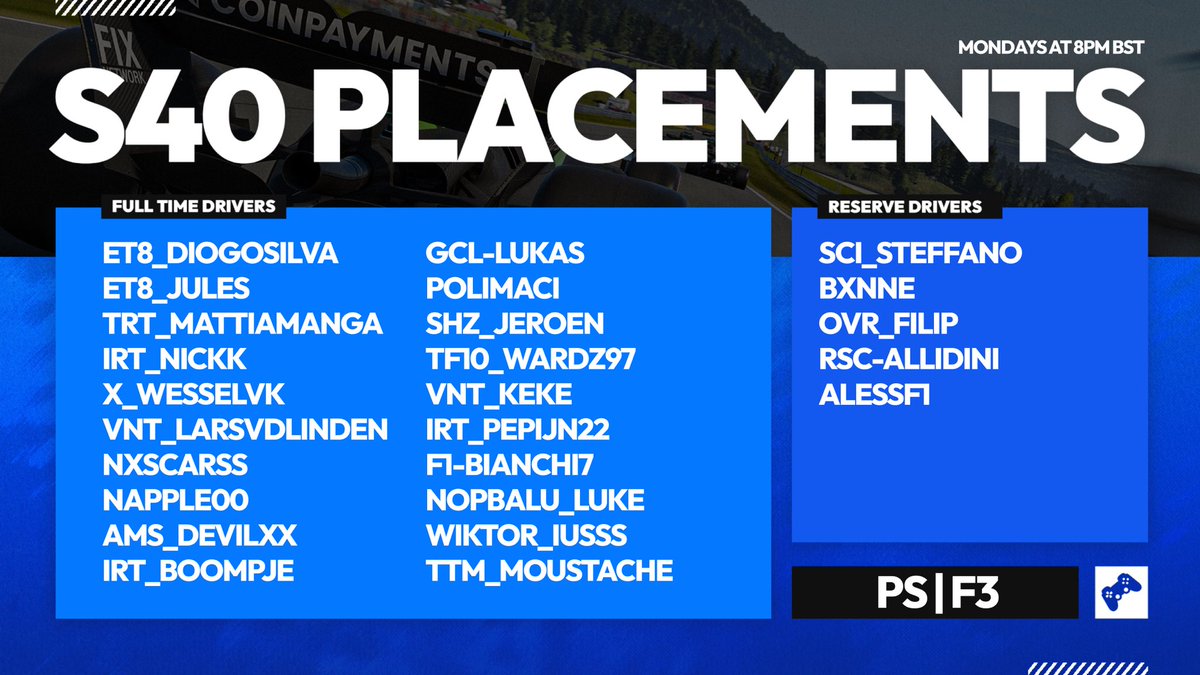 PSGL Placements
F3😐