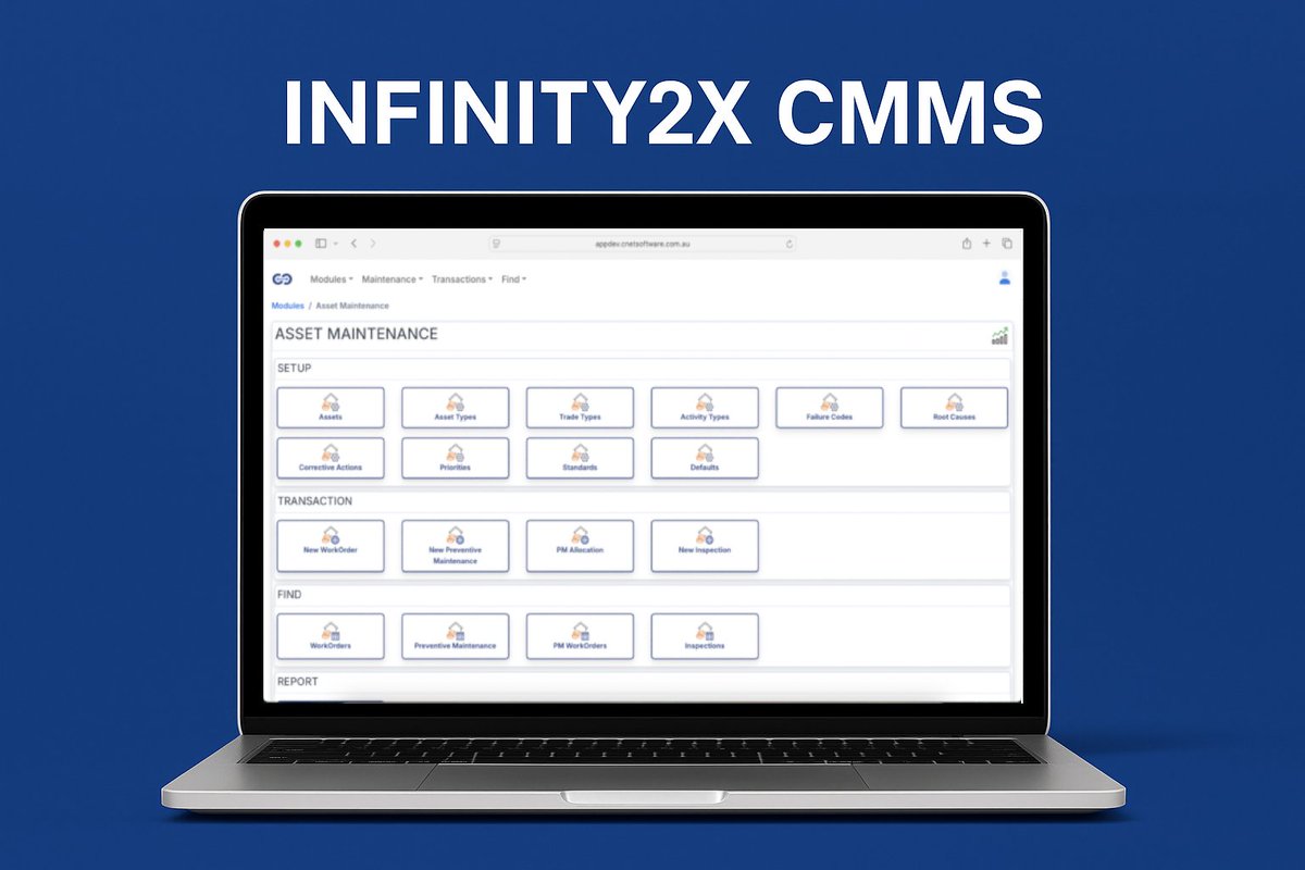 CNetSoftware's tweet image. Inspections or Preventive Maintenance? With Infinity2X CMMS, You Don’t Have to Choose.
Maintaining your assets isn&apos;t one-size-fits-all — that’s why Infinity2X CMMS gives you the flexibility to manage both Preventive Maintenance (PM) and Inspection workflows in one platform.

✅…