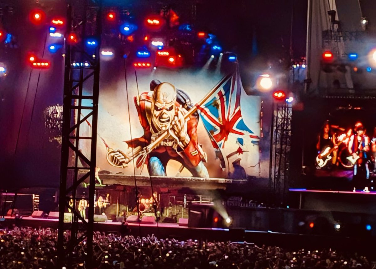 Maiden! London Stadium. Run for your lives! #IronMaiden #londonstadium #HeavyMetal #rock #cockneyrock