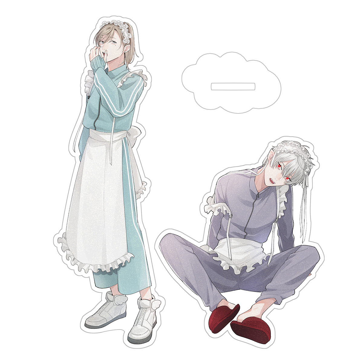 叶(にじさんじ) ,葛葉(にじさんじゲーマーズ) 「#にじそうさく10 にて頒布いたしました、 アクスタ、ステッカーセットの通販開始」|アメダのイラスト