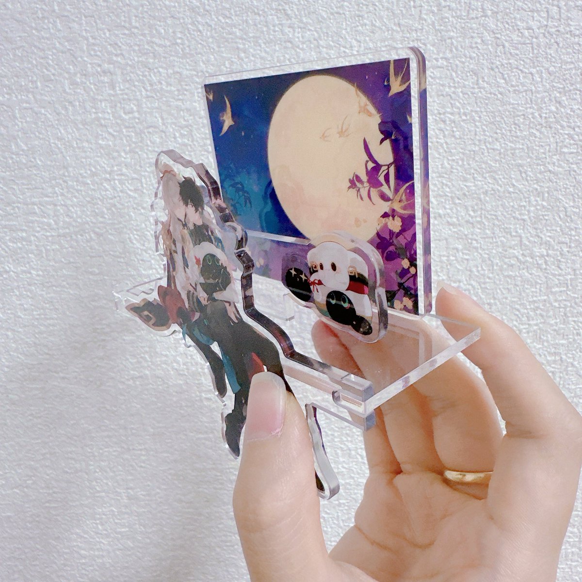 坐るアクリルスタンド😋猫もちのパーツははずせる
 #景恒 #jingheng