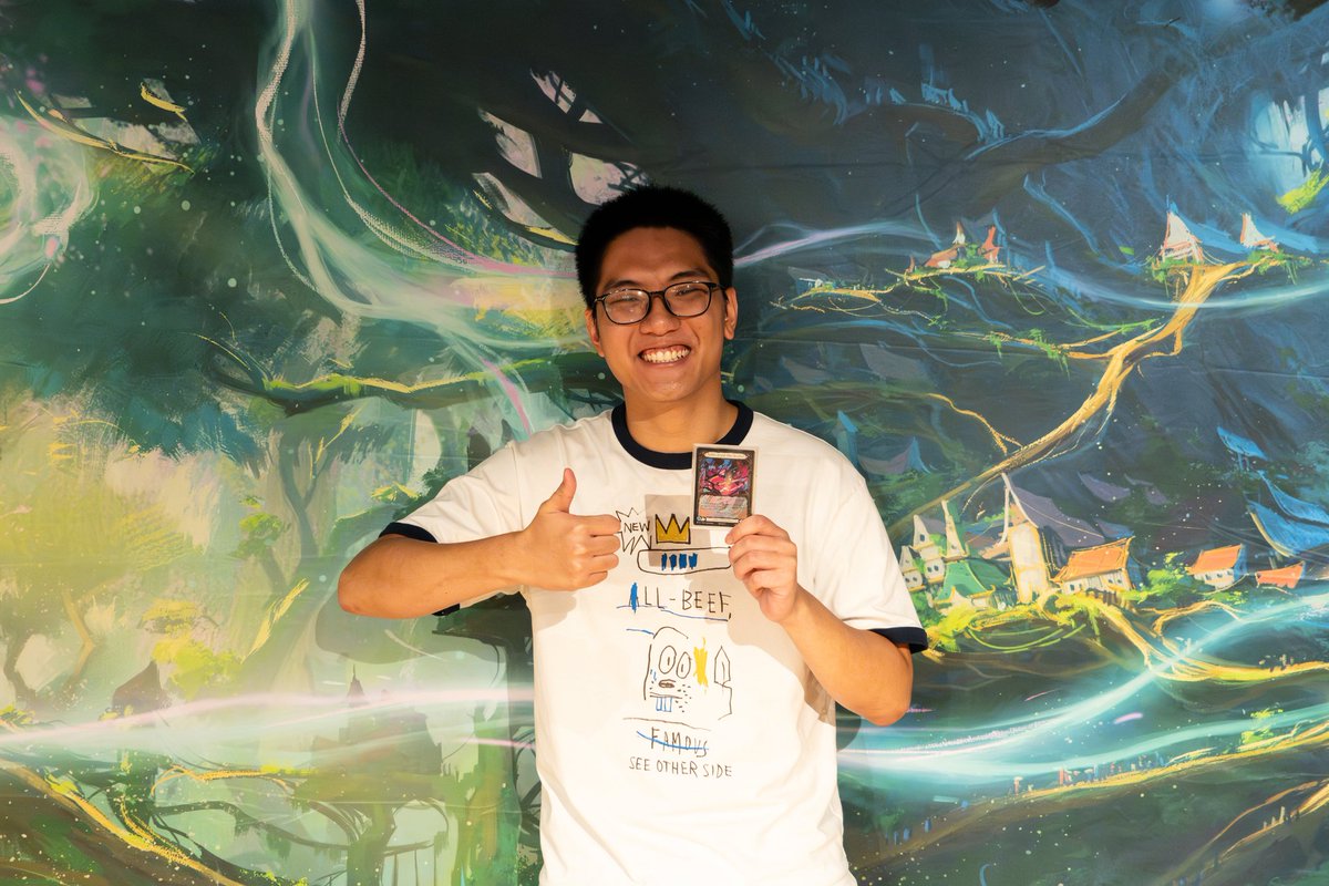 1ColTCG's tweet photo. Congratulations to Brandon Peh on Arakni Slippy, your 2025 Singapore Flesh &amp; Blood Nationals Champion! 🇸🇬

After two grueling days of fierce competition and a thrilling final clash against Bryan Kong, Brandon rose to the top and claimed the crown. What. A. Weekend. 🔥

#fabtcg https://t.co/zuoXi0nJDb