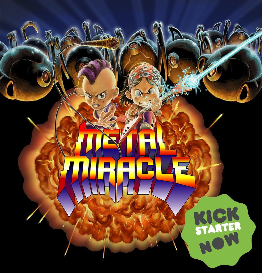 PatMorita's tweet image. 🔥🕹️ Metal Miracle is live on Kickstarter! 🕹️🔥
🎸 Back us now and be part of the Metal Resistance!
👇Link in the first comment.👇
#MetalMiracle #GameBoyColor #KickstarterGame #IndieGame #RetroGaming #Chiptune #HeavyMetal #GBDev #PixelArt #IndieDev #BackItNow #MetalVsMachines