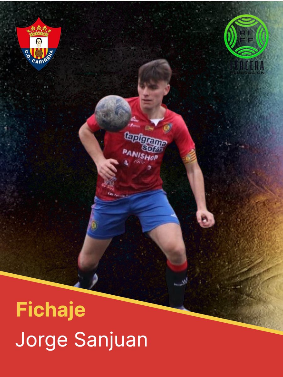 C.D. Cariñena (@carinenacd) on Twitter photo Hoy toca el turno de presentar a un fichaje con mucho futuro y que esperamos esté mucho tiempo con nosotros.
Hablamos de Jorge Sanjuan un jugador clave en el campeonato y ascenso del <a href="/UDMontecarlo/">U.D. Montecarlo</a> juvenil
Bienvenido Jorge!
#vamosrojos
#tercerarfef
#unodelosnuestros Hoy toca el turno de presentar a un fichaje con mucho futuro y que esperamos esté mucho tiempo con nosotros.
Hablamos de Jorge Sanjuan un jugador clave en el campeonato y ascenso del <a href="/UDMontecarlo/">U.D. Montecarlo</a> juvenil
Bienvenido Jorge!
#vamosrojos
#tercerarfef
#unodelosnuestros