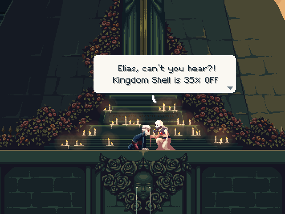 Cup_of_Pixels's tweet image. Kingdom Shell – a pixel art metroidvania still 35% off during the Steam Summer Sale!

#SteamSale #Metroidvania #PixelArt #Steam