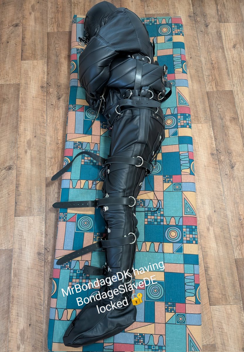 When you visit <a href="/MrBondageDK/">MrBondageDK</a> you are at risk.

<a href="/BondageslaveDE/">BondageslaveDE 🏳️‍🌈 🔜 Easter Berlin</a> ended up, securely locked in Carrara Steel Chastity belt, Leather Straitjacket, Leather Leg-Sack, Leather hood and nipple clamps 😅

Sorry I forgot to release you, for way too many hours 😈
