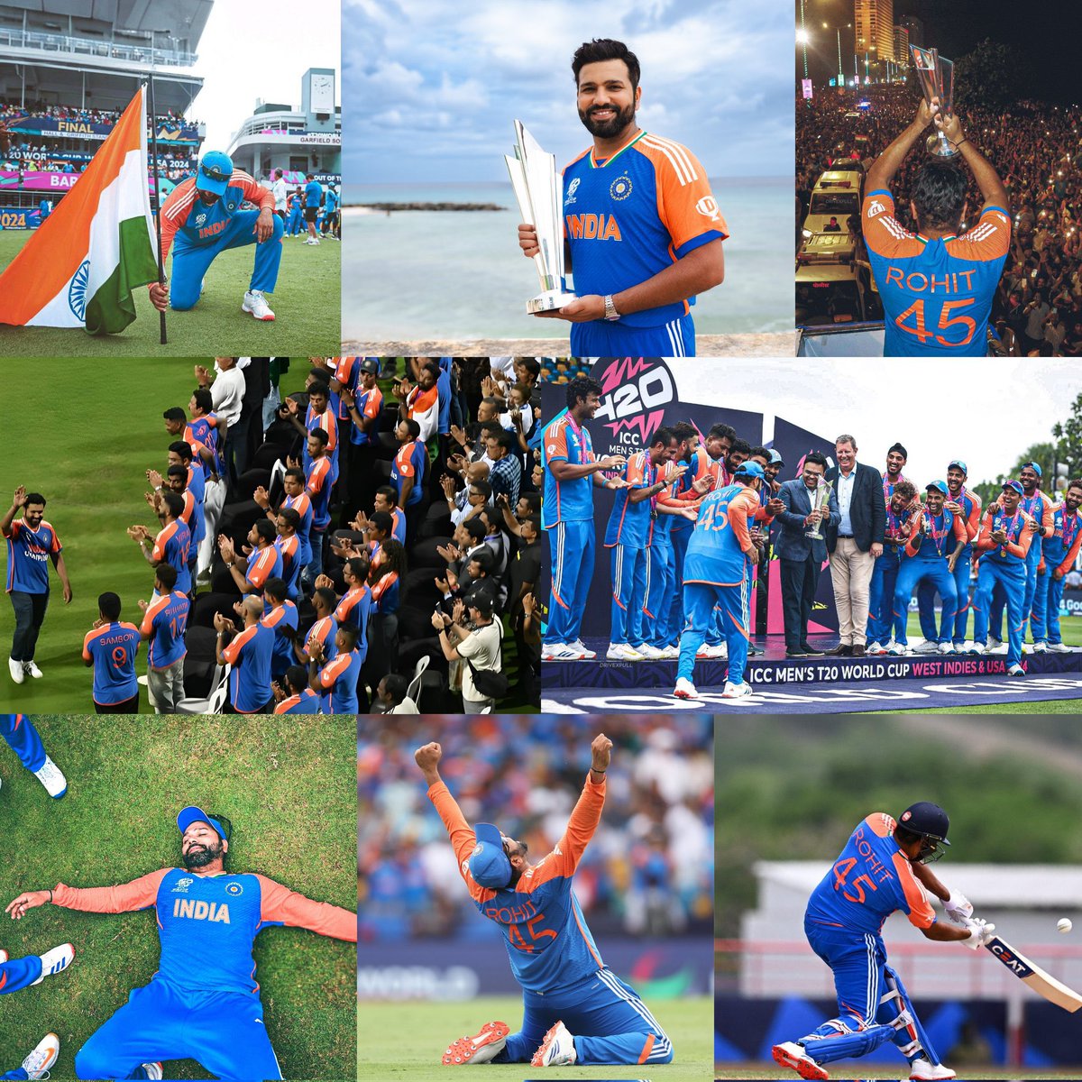 ImAnanthu45's tweet photo. A historic day for Indian cricket!

June 29, 2024 – The wait ended, the dream lived.

Captain Rohit Sharma &amp; team brought it home. 💙🏆🇮🇳

-#T20WorldCup #RohitSharma𓃵 #IndvsSA @ImRo45 @T20WorldCup https://t.co/DMPfRd6xJs