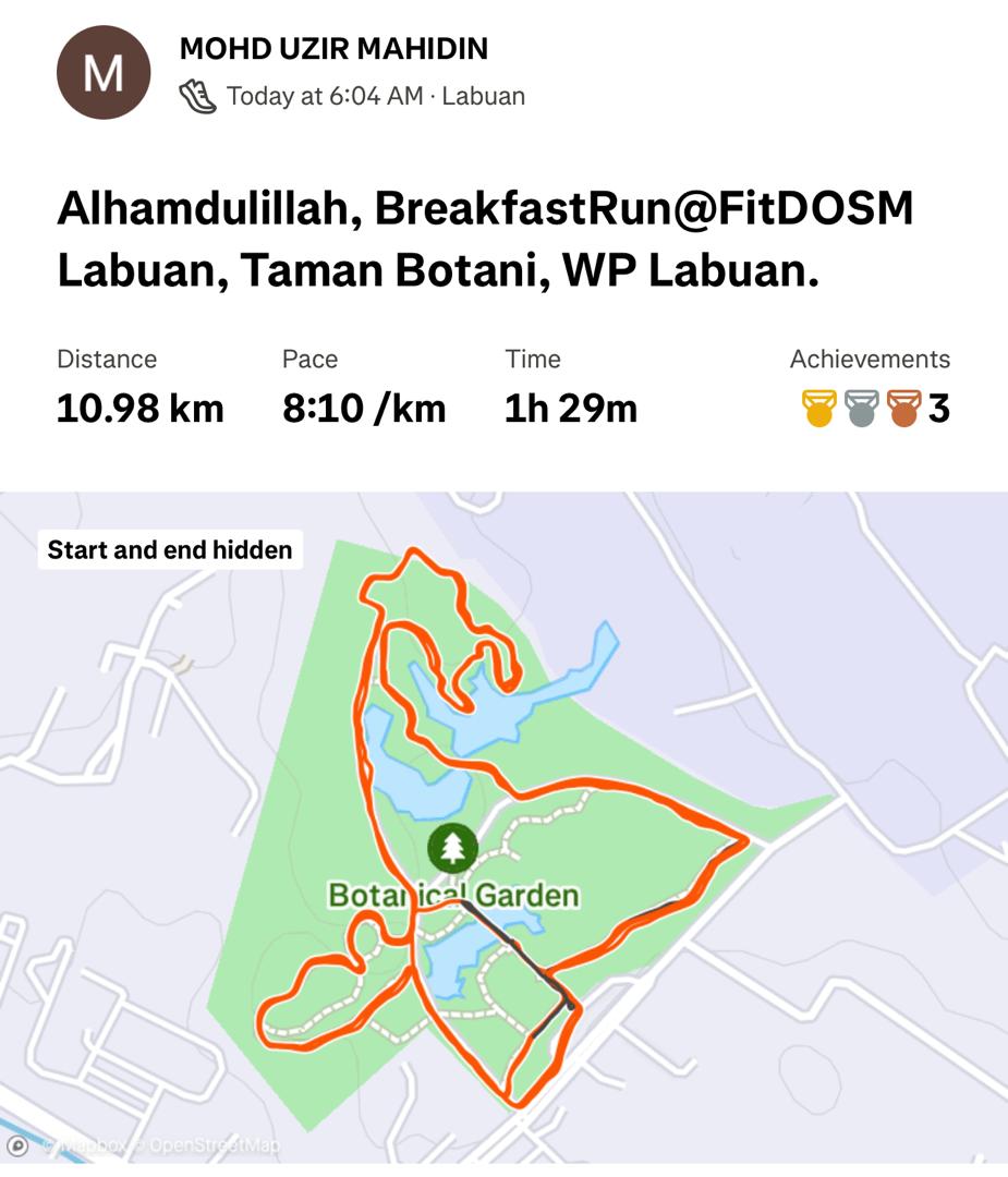 Dr_Uzir's tweet image. Alhamdulillah, pagi ini bersama warga Dosm WP Labuan dalam program Fit DOSM: Breakfast Run di Taman Botani.

#FitDOSM 
#StatsMalaysia 
#StatistikNadiKehidupan 
#StatistikSegalanyaPasti
#MyASEAN2025 
#ASEANMalaysia2025 
#KepengerusianASEANMalaysia2025
#BanciPertanian2024
#KPDOSM