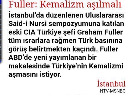 nasuhbektas's tweet image. Yeni Türkiye’nin isim babası Graham fuller “Türkiye’de Kemalizm asılmalı”
AKP’nin TRT’ye çıkardığı PKK’lı Osman Öcalan yeni Türkiye’de “Kemalist sistem yerine İslami sistem geliyor”
AKP MHP’nin süreç dediğinin ne olduğu anlaşılmıştır zannedersem